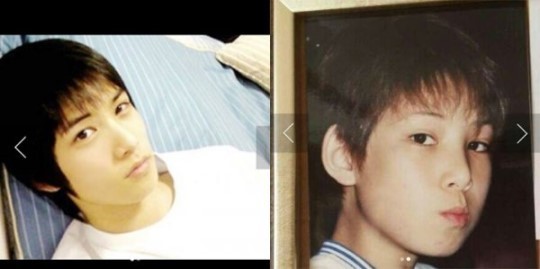 李宗泫分享了自己小时候的两张照片