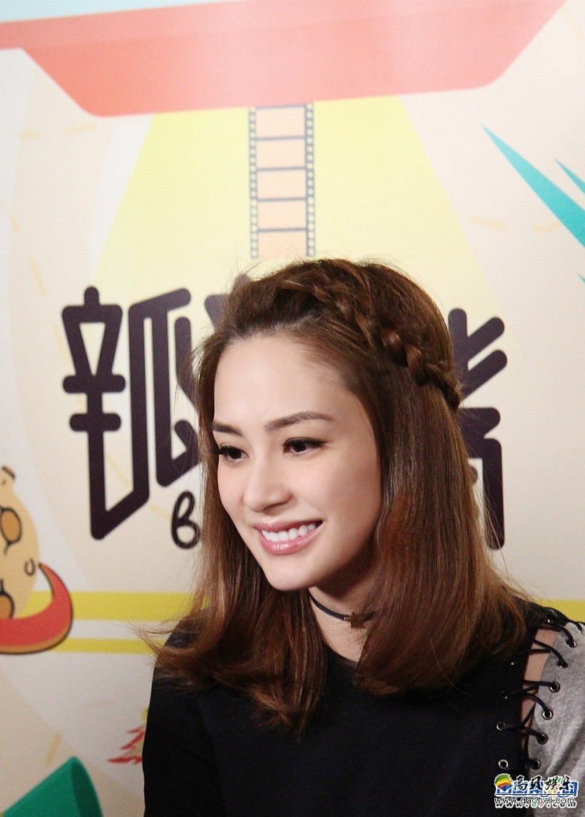 5月25日钟欣潼在北京录制某综艺节目
