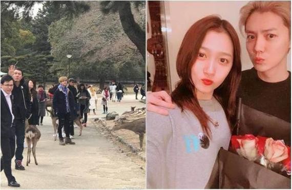 鹿晗过年陪女友关晓彤到日本大阪旅游:被粉丝目击去了