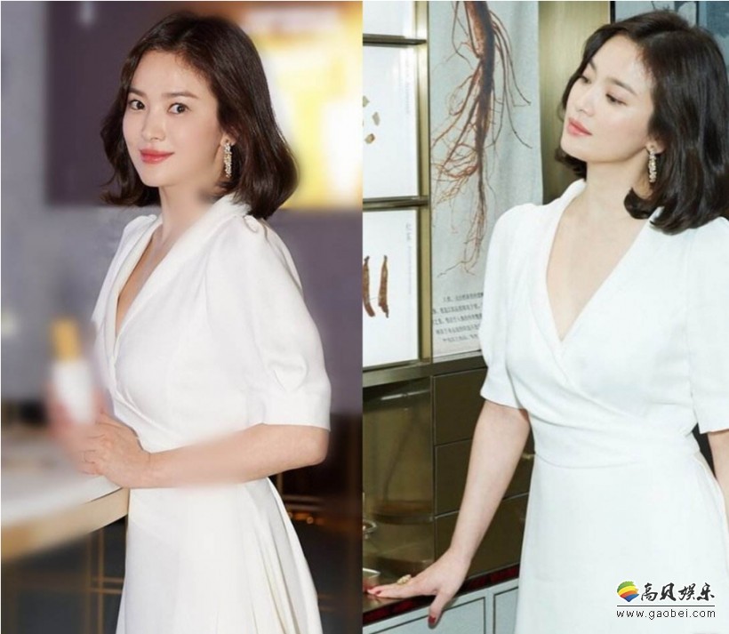 韩国女星宋慧乔现身上海：她身穿白色连衣裙，身材匀称、皮肤紧致