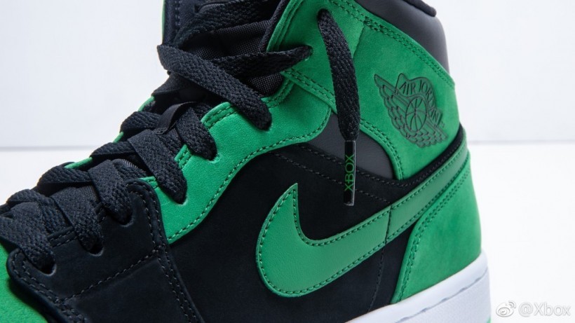 XBOX官方晒出耐克合作主题球鞋“Air Jordan x Xbox”绿色＋黑色设计