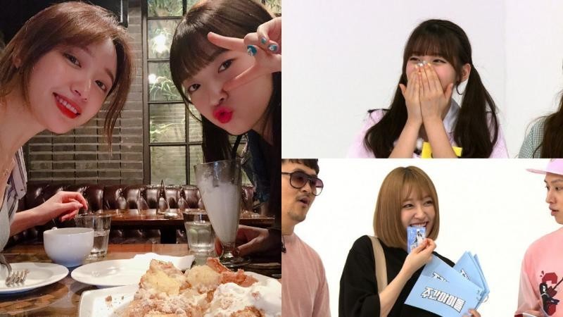 女团成员相约吃饭： EXID的Hani和Oh My Girl的Arin聚餐照片！恭喜安哥