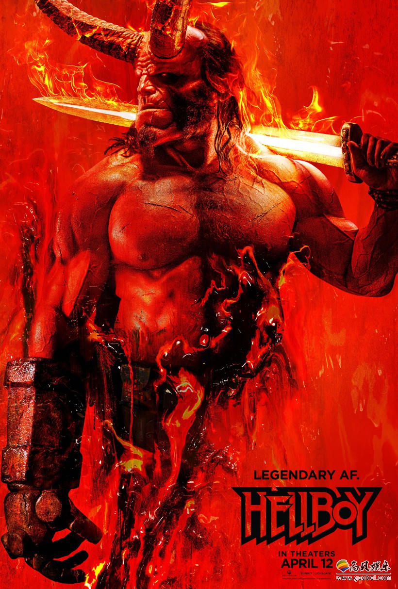重启版《地狱男爵：血皇后崛起》公布了第二张海报：撒旦之子再度归来