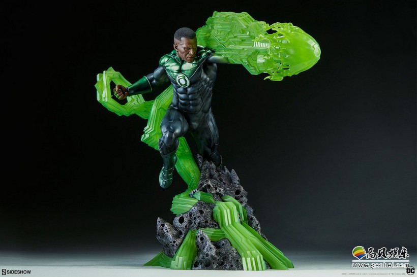 DC宇宙绿灯侠1/4雕塑：主角正是我们帅气的绿灯侠！约翰·斯图尔特