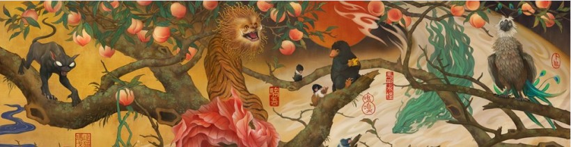 《神奇动物：格林德沃之罪》曝中国风定制海报：六大神奇动物现身