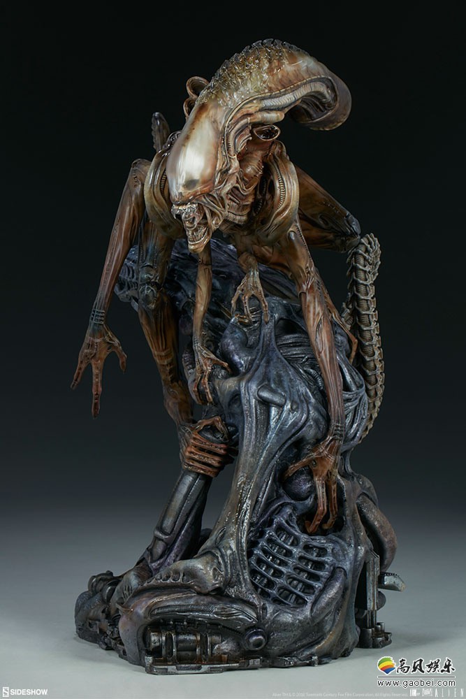 异形战士(Alien Warrior)雕像：整体涂装效果出色！身体材质接近昆虫