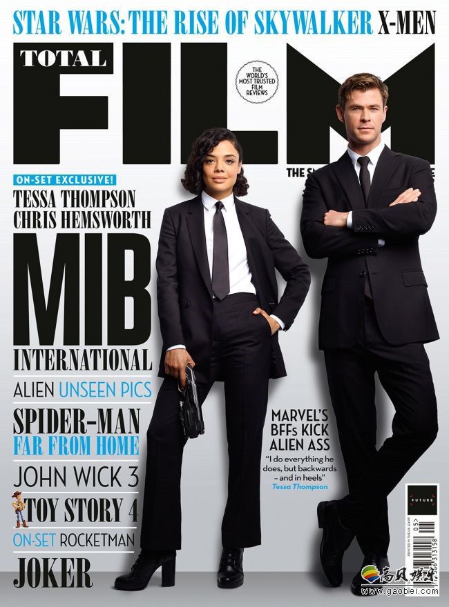 《黑衣人：全球通缉》两位主演共同登上《Total Film》杂志五月刊封面