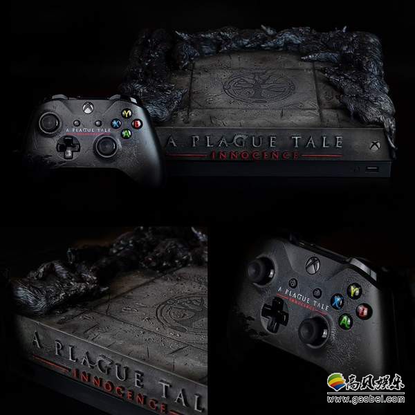 《瘟疫传说：无罪》官推晒出独特定制版Xbox One X：主机表面爬满老鼠