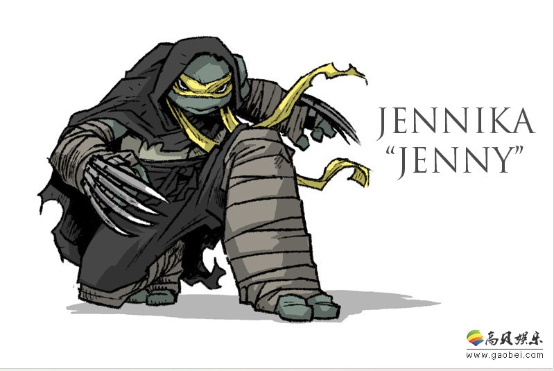 idw最新漫画带来了一名新忍者神龟jennikajennika是一位女性忍者神龟