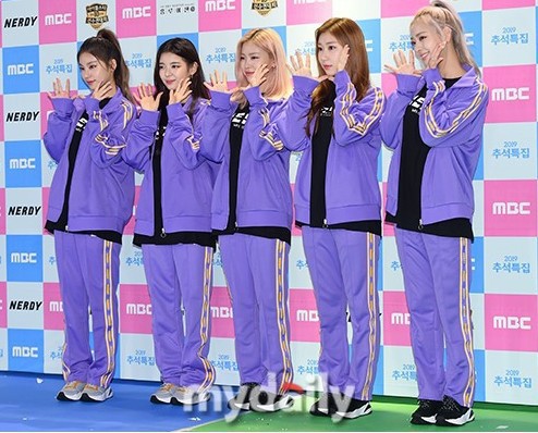 韩国女团ITZY参加MBC电视台2019中秋特别节目《偶像明星运动会》拍摄
