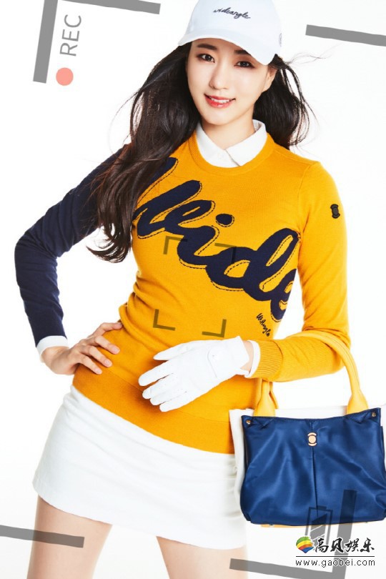 韩国女艺人金莎朗代言品牌最新宣传照：高尔夫运动休闲风！时尚运动丽人
