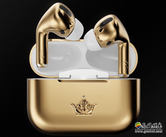 奢侈品定制公司Caviar带来黄金版定制苹果AirPods Pro！由18K黄金打造