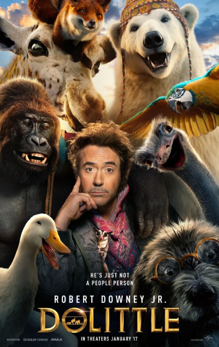 《多力特的奇幻冒险》发布多张新角色海报，唐尼与各种动物角色可爱同框