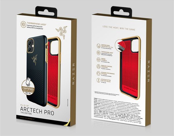 雷蛇冰铠iPhone手机壳专业版黑金特别款上架，具备石墨导热层和风道设计
