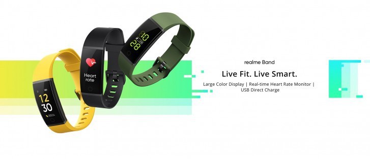Realme旗下第一款智能手环产品realme Band！采用0.96英寸彩色显示屏