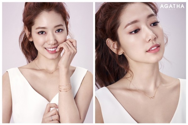 演员朴信惠为某珠宝品牌拍摄的情人节珠宝写真