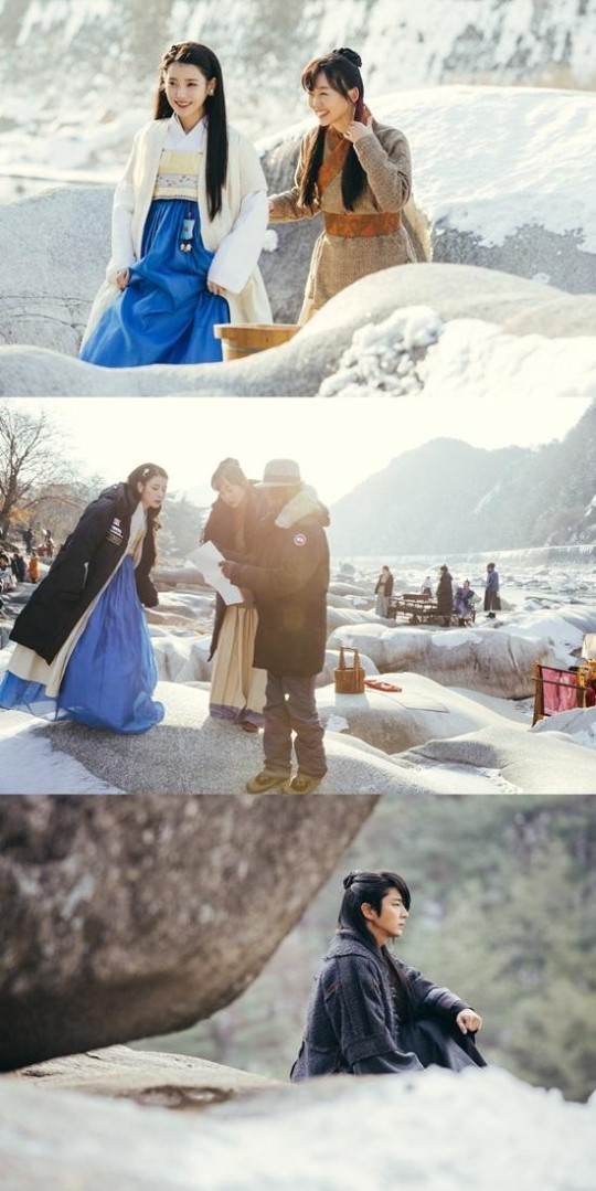 《步步惊心：丽》发布了剧中男女主角李准基和IU的花絮照