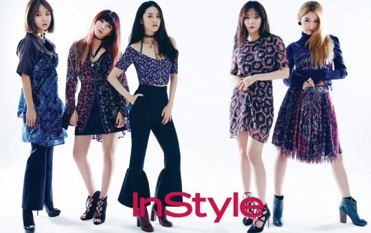 女团4minute拍摄了时尚杂志《InStyle》写真 女团4minute拍摄了时尚杂志《InStyle》写真