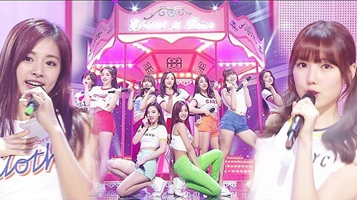 女团GFriend和TWICE同台演绎经典GEE