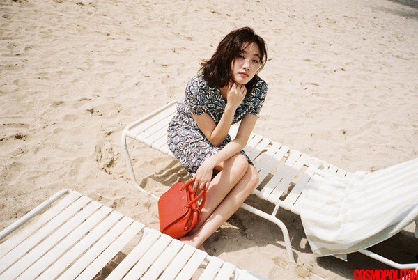 时尚杂志公开了演员金高银拍摄的一组时尚写真