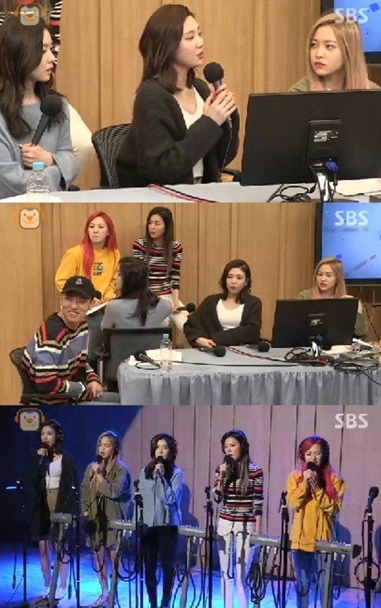 今天下午韩国女团Red Velvet作客《两点出逃 Cultwo Show》