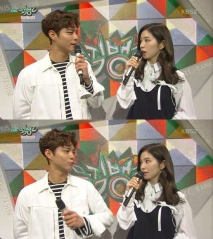 《音乐银行》中，朴宝剑对Irene进行了约定