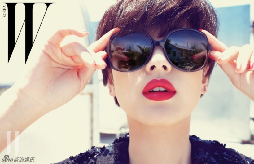 韩国女演员宋慧乔为时尚杂志在迈阿密拍摄一组写真