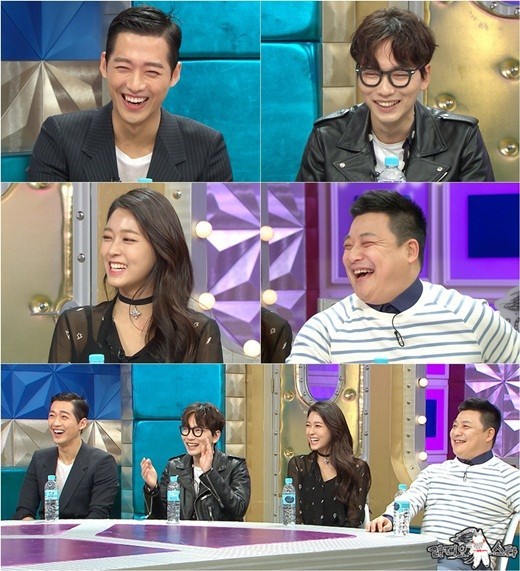 AOA成员雪炫录制脱口秀谈话节目《黄金渔场之Radio Star》