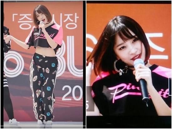 女团EXID的成员哈妮(Hani)有洋娃娃般的精致外貌