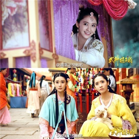 女子组合少女时代的允儿拍摄的《武神赵子龙》顺利首播