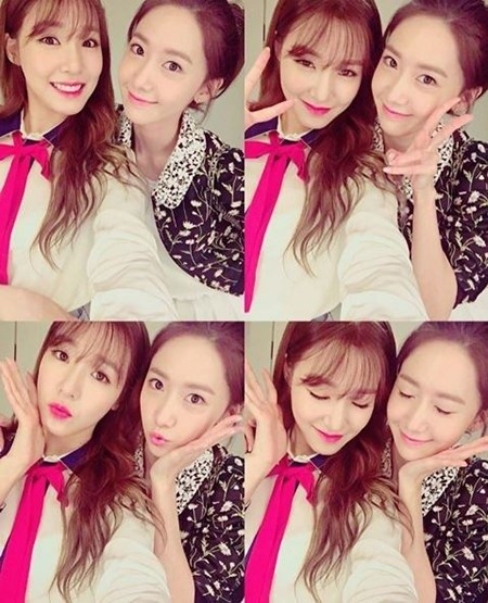 韩国女子组合少女时代Tiffany和允儿拍摄照片被公开