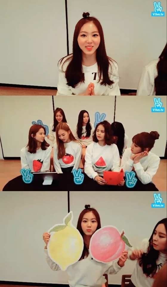 女团CLC做客NAVER V app 成员权恩彬首度公开向粉丝们介绍了自己