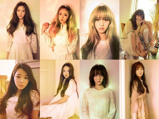 OH MY GIRL公开新专辑的个人预告照 清纯少女梦幻优雅