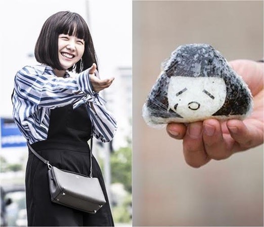 《美女孔心》的主演方敏雅与三角饭团的对比图公开
