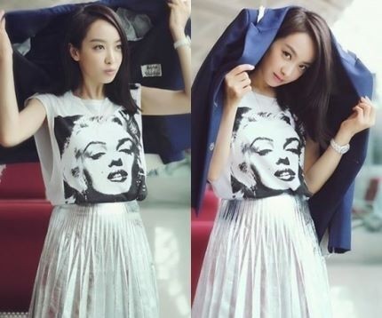 f(x)队长宋茜展现了清纯的美貌