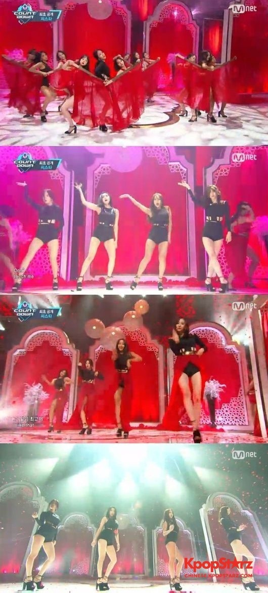 SISTAR 在《M！Countdown》中完成了首个回归舞台