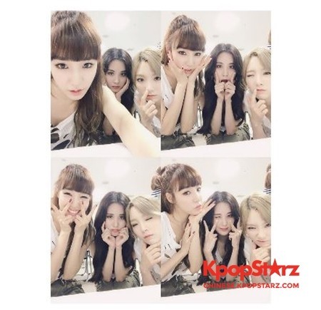 少女时代小分队“泰蒂徐”合照公开