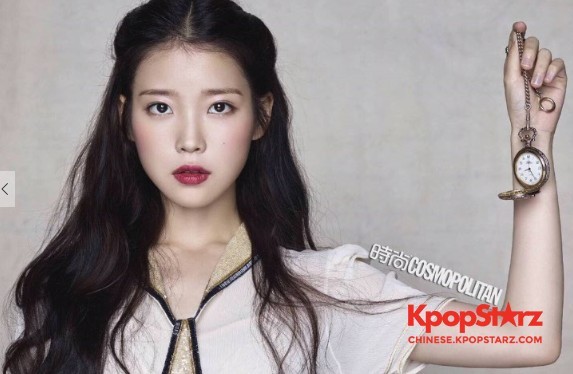 演员兼歌手IU公开了《时尚COSMO》中拍摄的画报