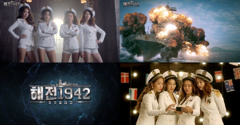 女团Sistar为《海战1942：国家舰队战》拍摄第一波电视广告
