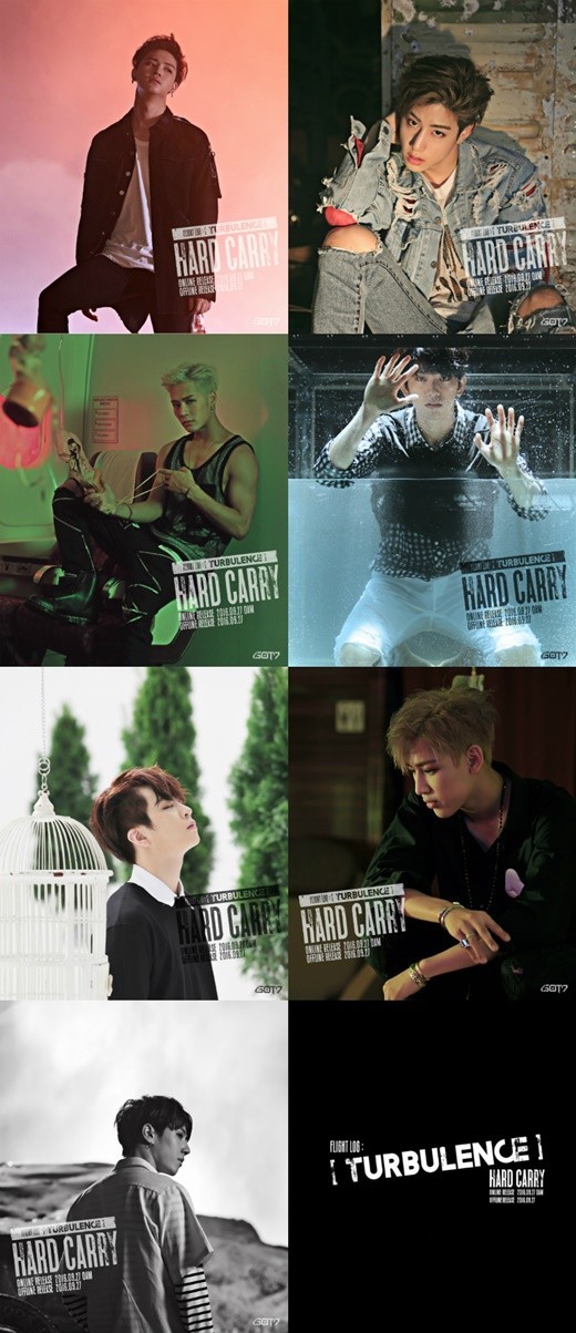 男团GOT7正规2辑《FLIGHT LOG:TURBULENCE》首波回归预告照