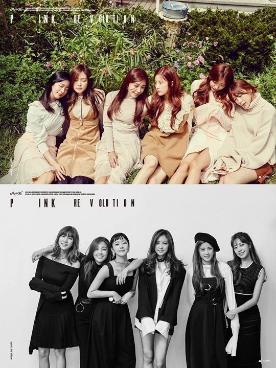 女团Apink第3张正规专辑《Pink Revolution》的团体照