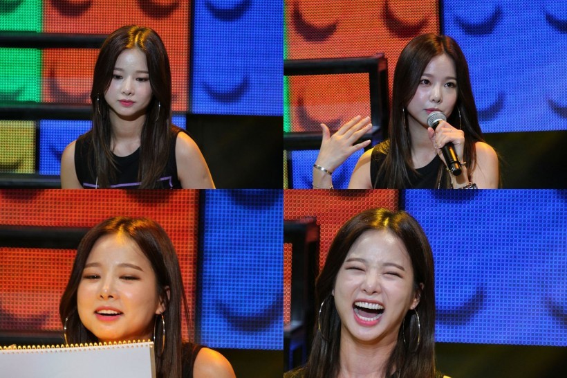 EXID队长率智昨天在舞台上的表现也是相当稳重