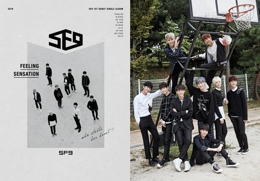 首支舞蹈男团SF9的出道单曲《Feeling Sensation》主题海报公开