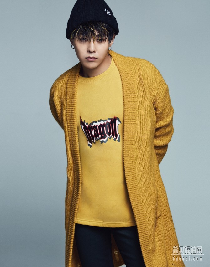 男团BigBang成员G-Dragon拍摄的冬季写真照公开