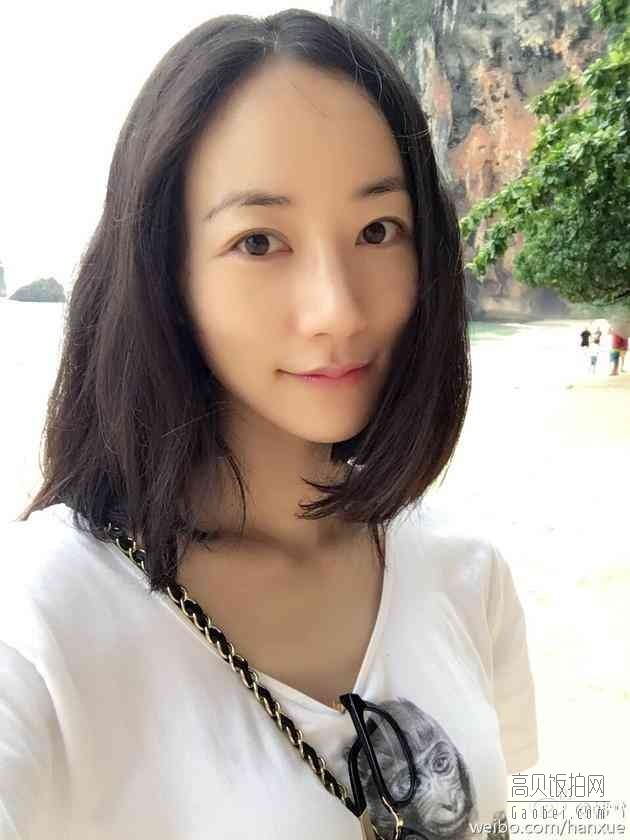 美丽的韩雪在微博晒出素颜自拍照？