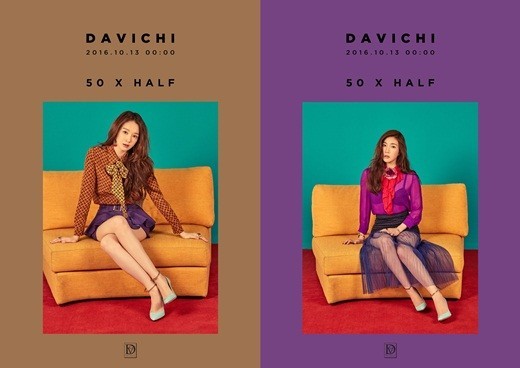 韩国女子组合Davichi通过官方SNS公开了个人概念照