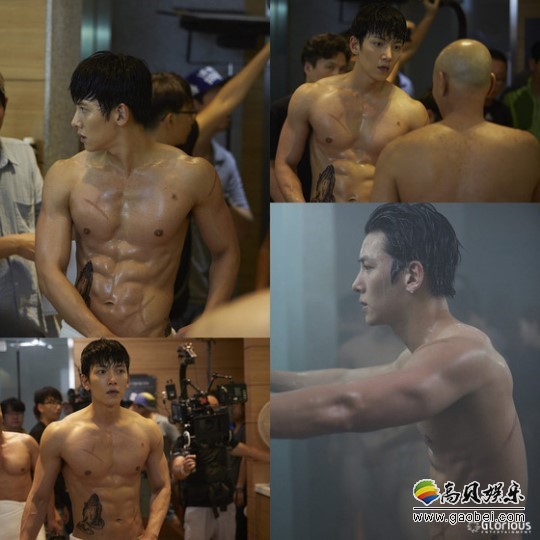 《The K2》中，饰演男主金济夏的池昌旭在剧中频频大秀肌肉引来大家热议