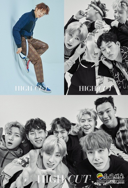 韩国男子组合MONSTA X携手某时尚杂志拍摄的写真公开