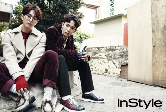 时尚杂志公开了男团SHINee成员温流、Key拍摄的全新写真