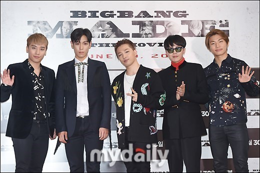 男子组合BigBang已在昨天拍摄了新专辑MV